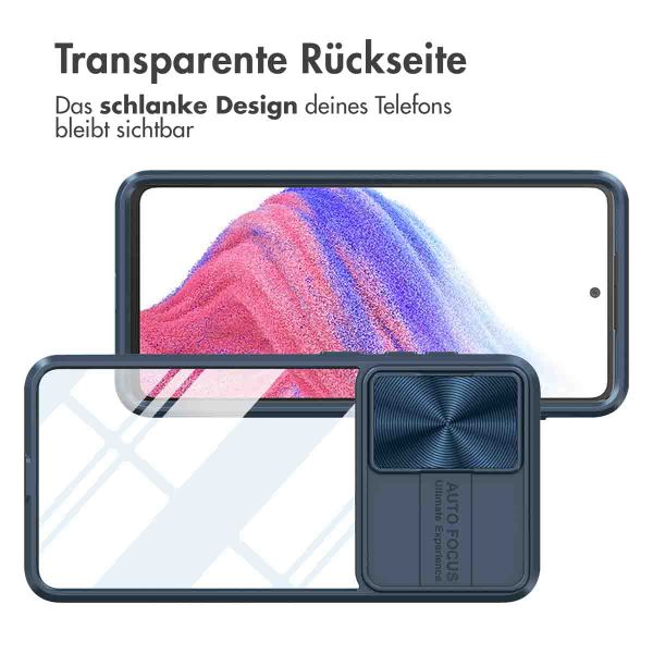 imoshion Back Cover mit Kameraschieber für das Samsung Galaxy A53 - Dunkelblau