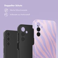 Selencia Vivid Back Cover Samsung Galaxy A15 (5G) - Zebra Light Pink Lilac