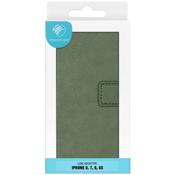 imoshion Luxuriöse Klapphülle Apple iPhone SE (2022 / 2020) / 8 / 7 / 6(s) - Grün