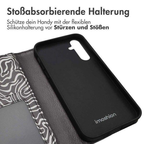imoshion Design Klapphülle Samsung Galaxy A35 - Black And White