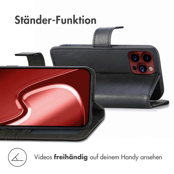 imoshion Luxuriöse Klapphülle Apple iPhone 15 Pro - Schwarz