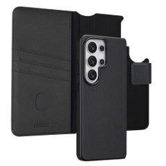 Accezz 2-in-1 Klapphülle aus Leder mit MagSafe Samsung Galaxy S26 Ultra - Onyx Black