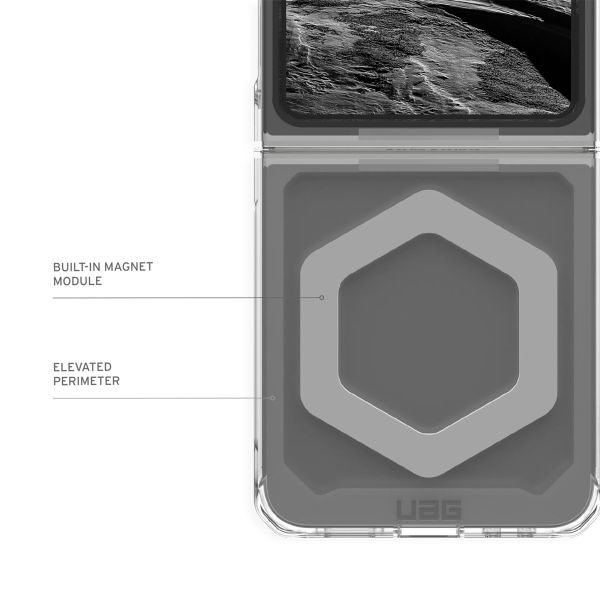 UAG Plyo Pro Backcover für das Samsung Galaxy Z Flip 6 - Ice / Silver