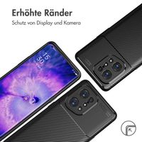 imoshion Carbon-Hülle für das Oppo Find X5 - Schwarz