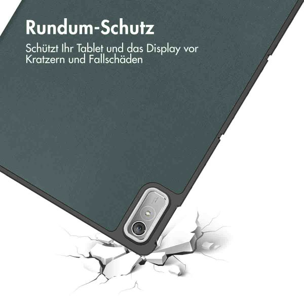 imoshion Trifold Klapphülle für das Lenovo Tab P11 (2nd gen) - Dunkelgrün