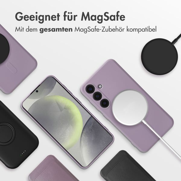 imoshion Color Back Cover mit MagSafe für das Samsung Galaxy S24 - Violett