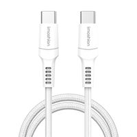 imoshion Braided USB-C-zu-USB-C Kabel - 2 Meter - Weiß