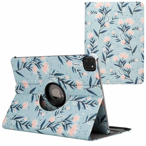imoshion 360° drehbare Design Klapphülle Apple iPad Pro 11 (2022 / 2021 / 2020 / 2018) - Flowers