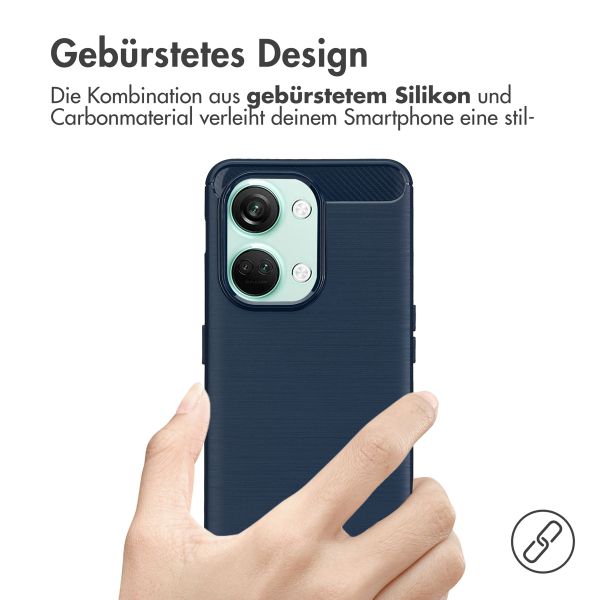 imoshion Brushed Back Cover OnePlus Nord 3 - Dunkelblau