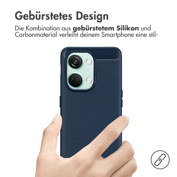 imoshion Brushed Back Cover für das OnePlus Nord 3 - Dunkelblau