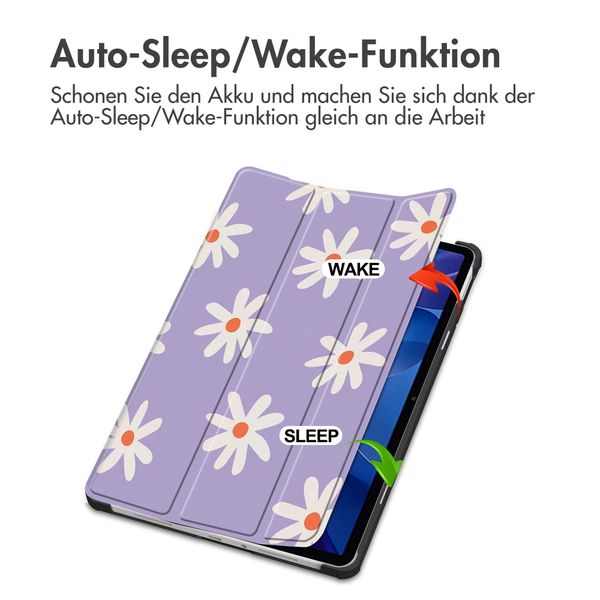imoshion Design Trifold Klaphülle Xiaomi Redmi Pad 2 - Flower Distance