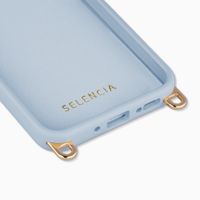 Selencia Rivièra Backcover mit MagSafe mit abnehmbaren Haken Samsung Galaxy A36 / A56 - Powder Blue