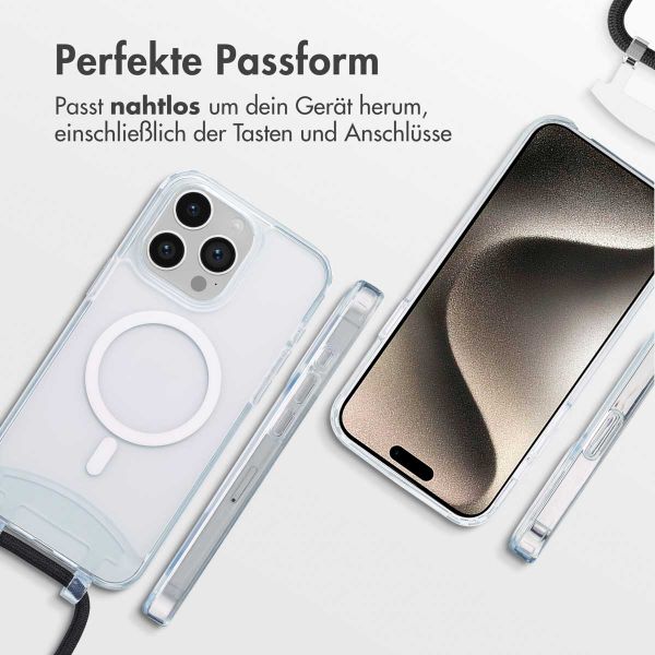 imoshion MagSafe Hülle mit abnehmbarem Band für das iPhone 15 Pro Max - Transparent