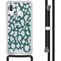 imoshion Design Hülle mit Band Samsung Galaxy A40 - Leopard - Grün