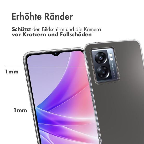 Accezz TPU Clear Cover für das Oppo A77 - Transparent