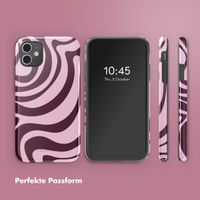 Selencia Vivid Back Cover Apple iPhone 11 - Wavy Swirl Pink Plum
