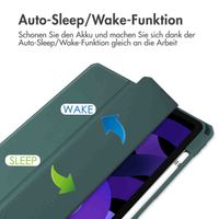 imoshion Trifold Hardcase Klapphülle Apple iPad Air 11 Zoll (2025) M3 / (2024) M2 / Air 5 (2022) / Air 4 (2020) - Grün