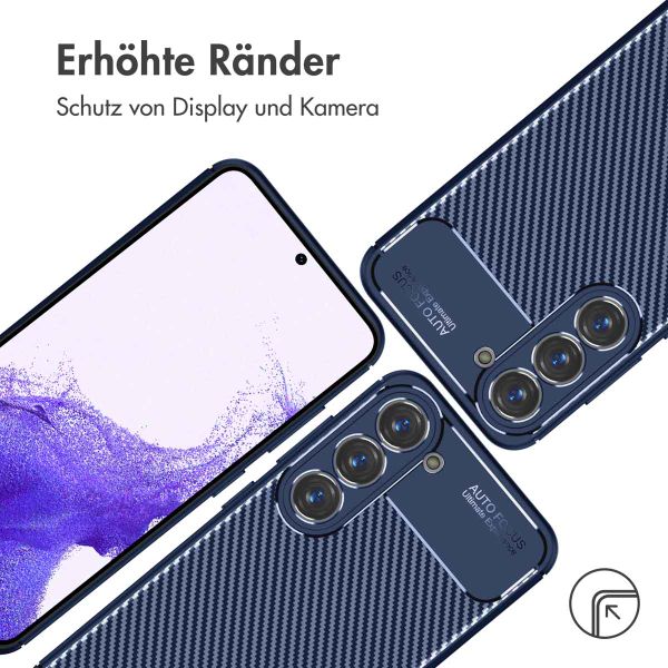 imoshion Carbon-Hülle für das Samsung Galaxy S23 - Blau