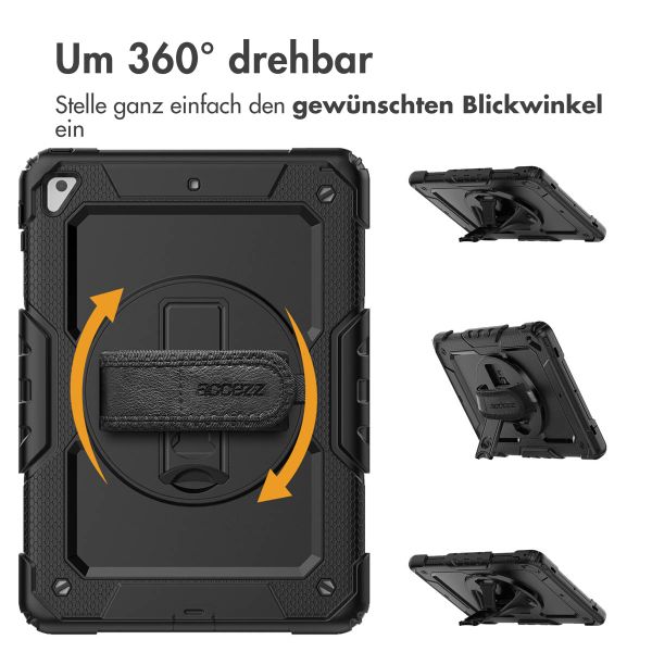 Accezz Robustes Back Cover mit Schultergurt Apple iPad 6 (2018) 9.7 Zoll / iPad 5 (2017) 9.7 Zoll - Schwarz