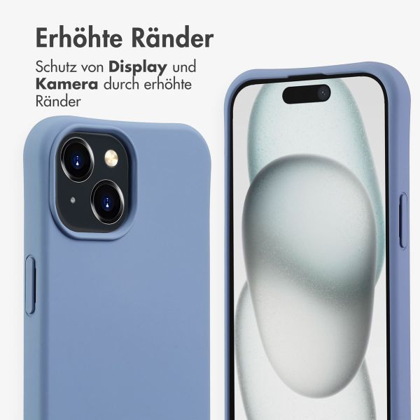 imoshion Color Backcover mit abnehmbarem Handykette und MagSafe Apple iPhone 15 - Ash Blue