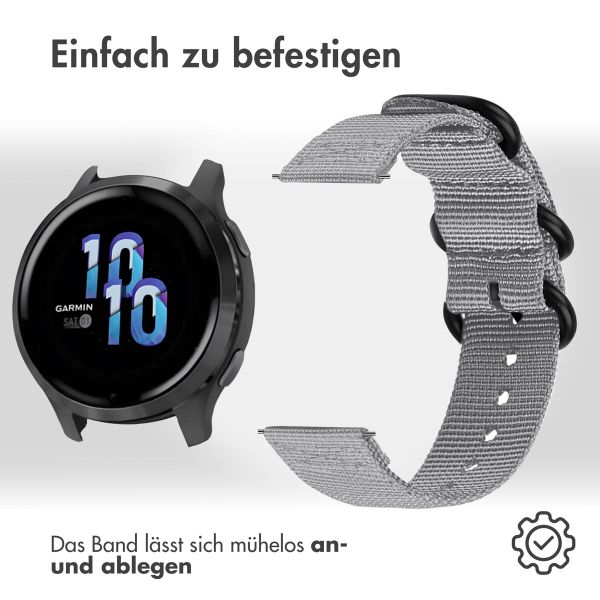 imoshion Nylonarmband - 22-mm-Universalanschluss - Grau