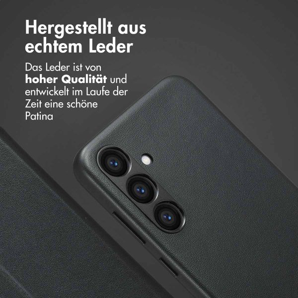 Accezz 2-in-1 Klapphülle aus Leder mit MagSafe Samsung Galaxy S23 FE - Onyx Black