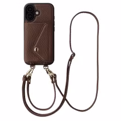 Selencia Sera HandyHülle mit Kordel und Umschlag-Kartenhalter Apple iPhone 17 - Chocolate Brown