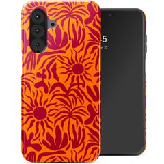 Selencia Vivid Back Cover Samsung Galaxy A26 - Tropical Vibes Apricot
