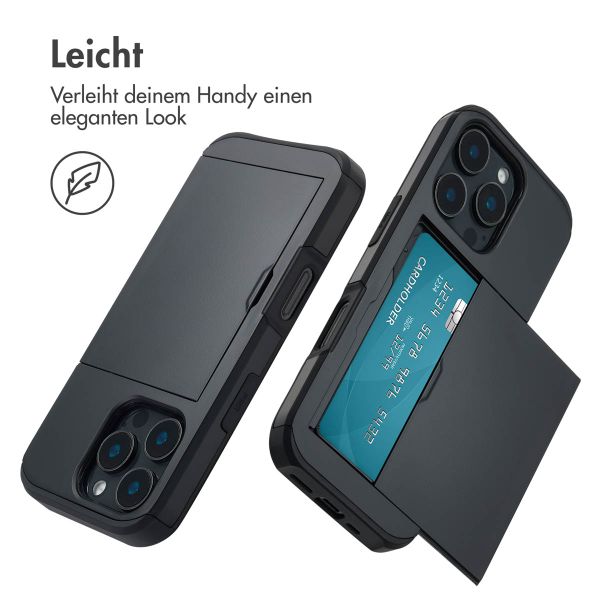 imoshion Backcover mit Kartenfach für das iPhone 16 Pro - Schwarz