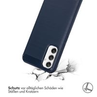 imoshion Brushed Back Cover Samsung Galaxy A34 (5G) - Dunkelblau