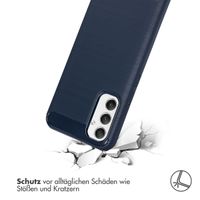 imoshion Brushed Back Cover für das Samsung Galaxy A34 (5G) - Dunkelblau