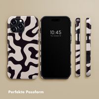 Selencia Vivid Tough Back Cover MagSafe für das Apple iPhone 16 Pro Max - Art Wave Black