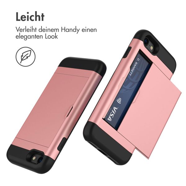 imoshion Backcover mit Kartenfach Apple iPhone SE (2022 / 2020) / 8 / 7 - Rosé gold