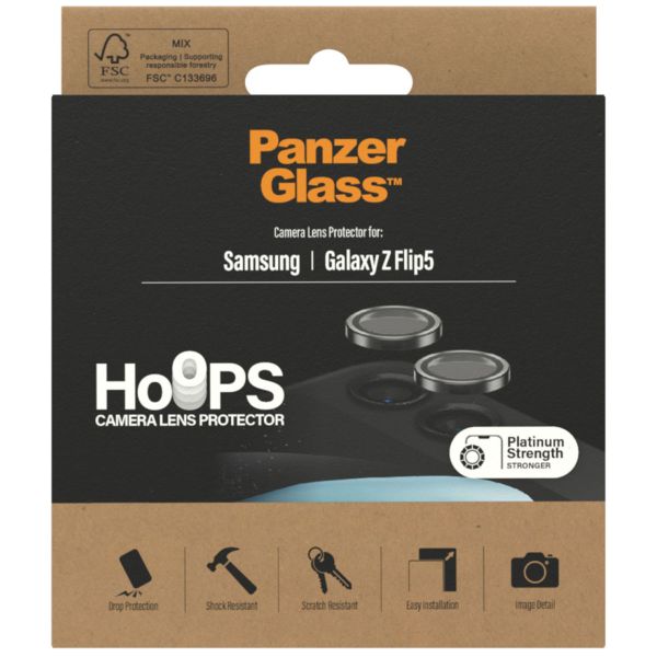 PanzerGlass Kameraprotektor Hoop Optic Rings für das Samsung Galaxy Z Flip 5