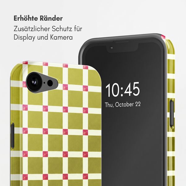 Selencia Vivid Rückabdeckung mit MagSafe Apple iPhone 17e / 16e - Check This Olive