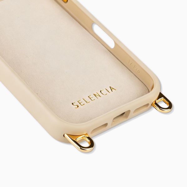 Selencia Rivièra Backcover mit MagSafe mit abnehmbaren Haken Apple iPhone 17 Pro - Milky Latte