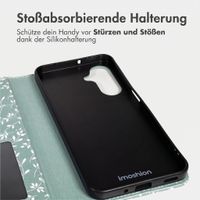 imoshion Design Klapphülle Samsung Galaxy A17 (5G) / (4G) - Smoke Green Flowers
