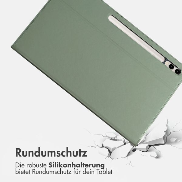 Accezz Classic Klapphülle Samsung Galaxy Tab S10 Ultra / Tab S9 Ultra - Grün