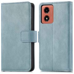 imoshion Luxuriöse Klapphülle Motorola Moto G04 / G24 - Hellblau