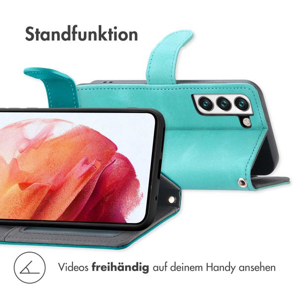 imoshion Klapphülle mit Kordel Samsung Galaxy S21 FE - Türkis