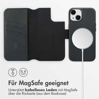 Accezz 2-in-1 Klapphülle aus Leder mit MagSafe Apple iPhone 14 - Onyx Black