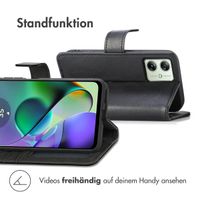 imoshion Luxuriöse Klapphülle Motorola Moto G54 - Schwarz