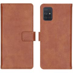 imoshion Luxuriöse Klapphülle Samsung Galaxy A71 - Braun