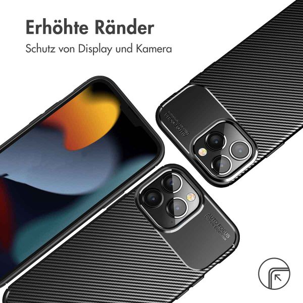 imoshion Carbon-Hülle für das Apple iPhone 14 Pro - Schwarz