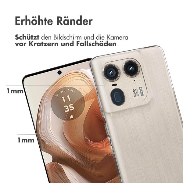 Accezz Clear TPU Backcover Motorola Edge 50 Ultra - Transparent