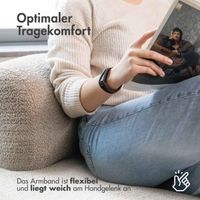 imoshion Mailändische Magnetarmband für das Xiaomi Smart Band 8 / 9 - Schwarz