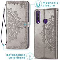 imoshion Mandala Klapphülle Huawei Y6p - Grau