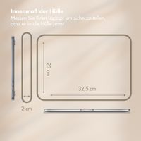 Selencia Cord Laptop Hülle 13-14 Zoll - Laptop Sleeve - Pistache Cream