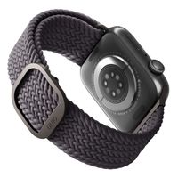 Uniq Aspen Geflochtenes Armband für das  Apple Watch Series 1 t/m 9 / SE (38/40/41 mm) | Series 10 / 11 (42 mm) - Granite Grey