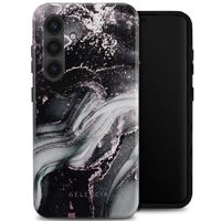 Selencia Vivid Tough Back Cover für das Samsung Galaxy S24 - Chic Marble Black